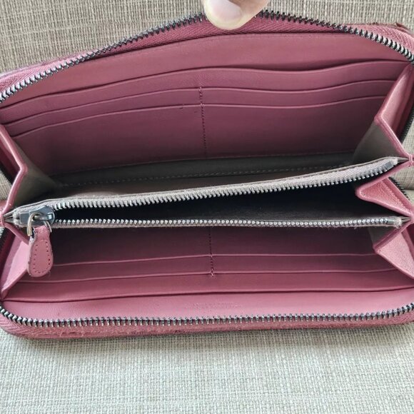 Bottega Veneta Clutch Wallet Cardholder Lambskin Zippy Zip Around Purse Italy - Picture 7 of 12